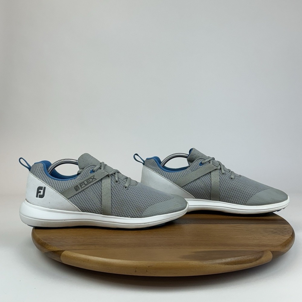 Womens FootJoy Flex Spikeless Gray Mesh Athletic Golfing Sneakers Shoes Size 10‎
